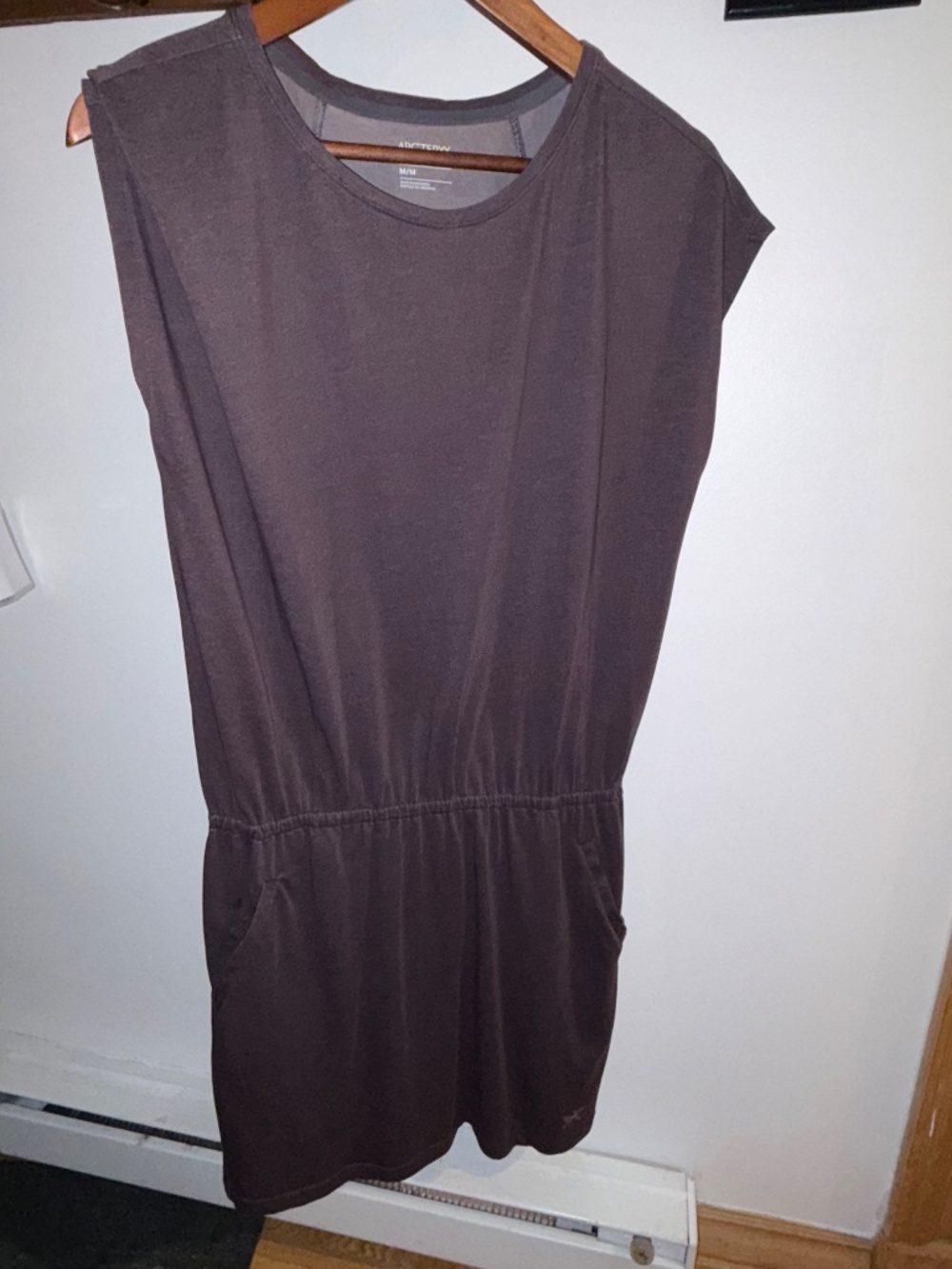 Arc'teryx Purple Cotton Blend Drop Waist Dress Sleeveless Pockets M